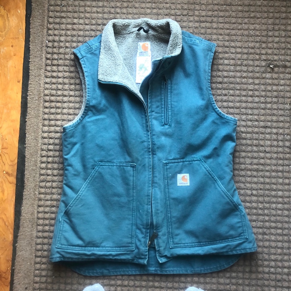 Blue carhartt vest